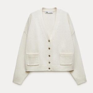 Zara 100% wool cardigan